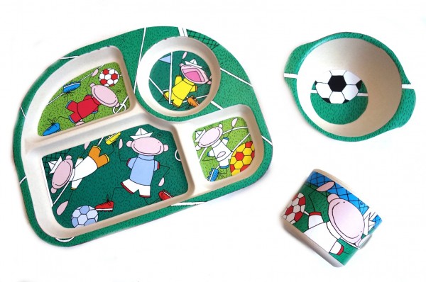 Kinder-Set 3tlg. NATUR-DESIGN „Fußball“ - Magu 139 980