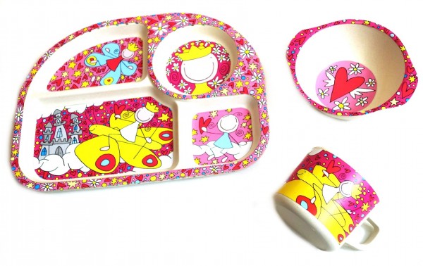 Kinder-Set 3tlg. NATUR-DESIGN „Prinzessin“ - Magu 139 990